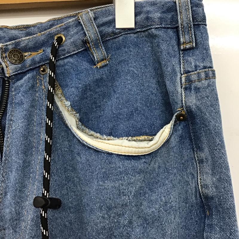 古着 USED パンツ デニム、ジーンズ デニムパンツ ワイドパンツ カジュアルパンツ 古着 リメイク  インディゴ / インディゴ /  メンズ USED 古着 中古 10149981