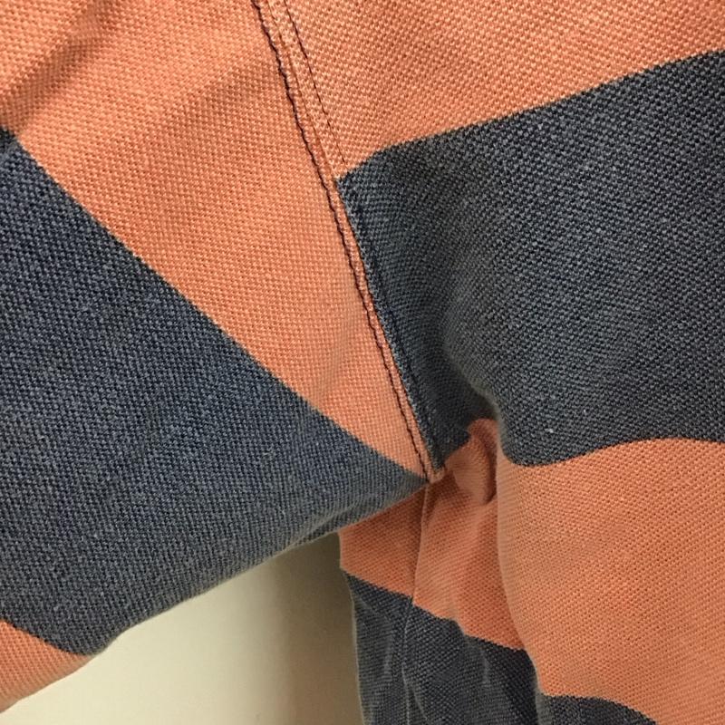 ギャップ GAP Tシャツ 半袖 90年代 胸ポケット L ボーダー柄 桃 / ピンク / X 紺 / ネイビー /  メンズ USED 古着 中古 10112664