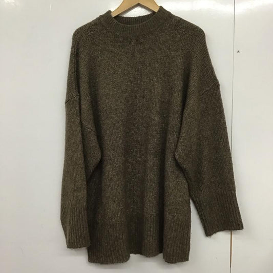 ザラ ZARA ニット、セーター 長袖 S 無地 茶 / ブラウン /  レディース USED 古着 中古 10132855