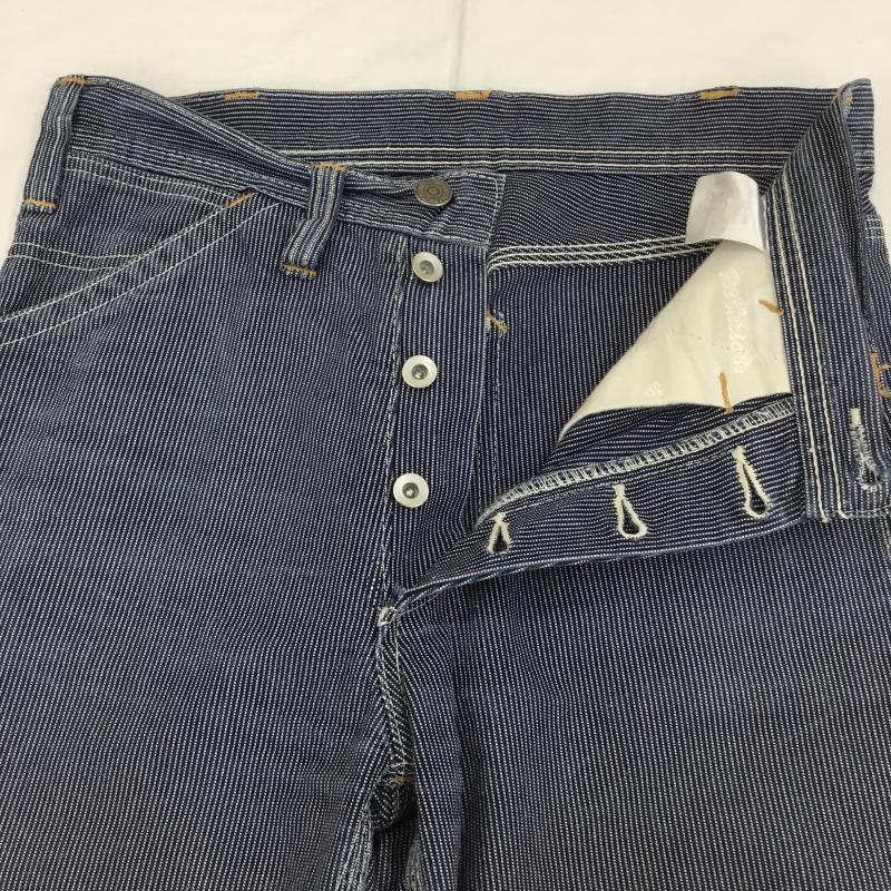 フラットヘッド The Flat Head パンツ ワークパンツ、ペインターパンツ 29インチ ストライプ 青 / ブルー /  メンズ USED 古着 中古 10133591