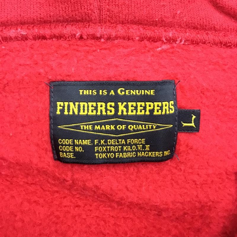 フィンダーズ キーパーズ Finders Keepers パーカー 長袖 40331603 FK-HOODIE 裏起毛 プルオーバー L ロゴ、文字 赤 / レッド /  メンズ USED 古着 中古 10119173