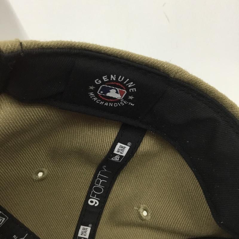 ニューエラ NEW ERA 帽子 キャップ 9FORTY 2トーン NY ロゴ、文字 ベージュ / ベージュ / X 緑 / グリーン /  メンズ USED 古着 中古 10133292