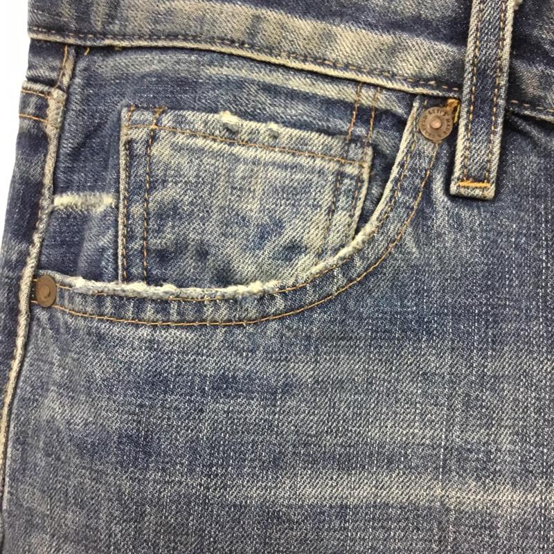 リーバイスメイドアンドクラフテッド Levi s Made & Crafted パンツ デニム、ジーンズ デニムパンツ スリムパンツ ダメージパンツ ジーンズ 30インチ ダメージ加工 インディゴ / インディゴ /  メンズ USED 古着 中古 10116670