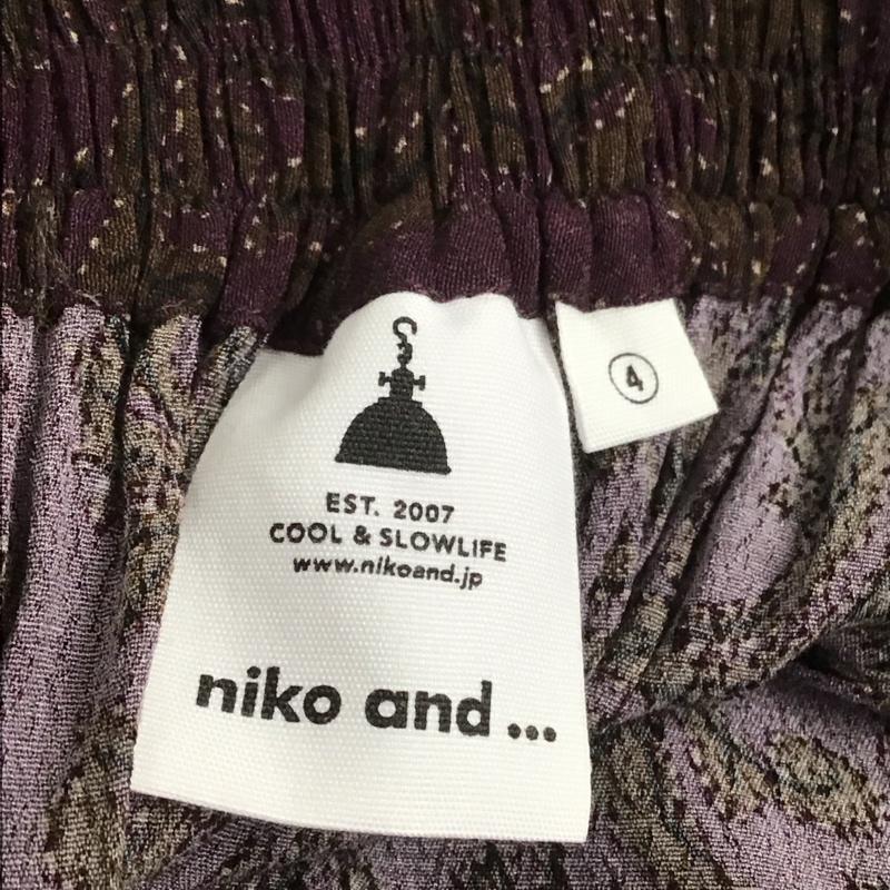 ニコアンド niko and... スカート ロングスカート フレアスカート ロングスカート カジュアルスカート 4 プリント マルチカラー / マルチカラー /  レディース USED 古着 中古 10145394