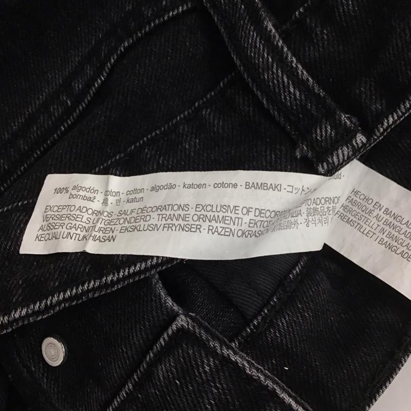ザラ ZARA パンツ デニム、ジーンズ 40 無地 黒 / ブラック /  レディース USED 古着 中古 10129809