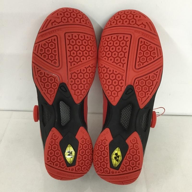 ヨネックス YONEX スニーカー スニーカー SHBIF バドミントンシューズ パワークッションインフィニティ 26cm 26.0cm ロゴ、文字 赤 / レッド / X 黒 / ブラック /  メンズ USED 古着 中古 10142466