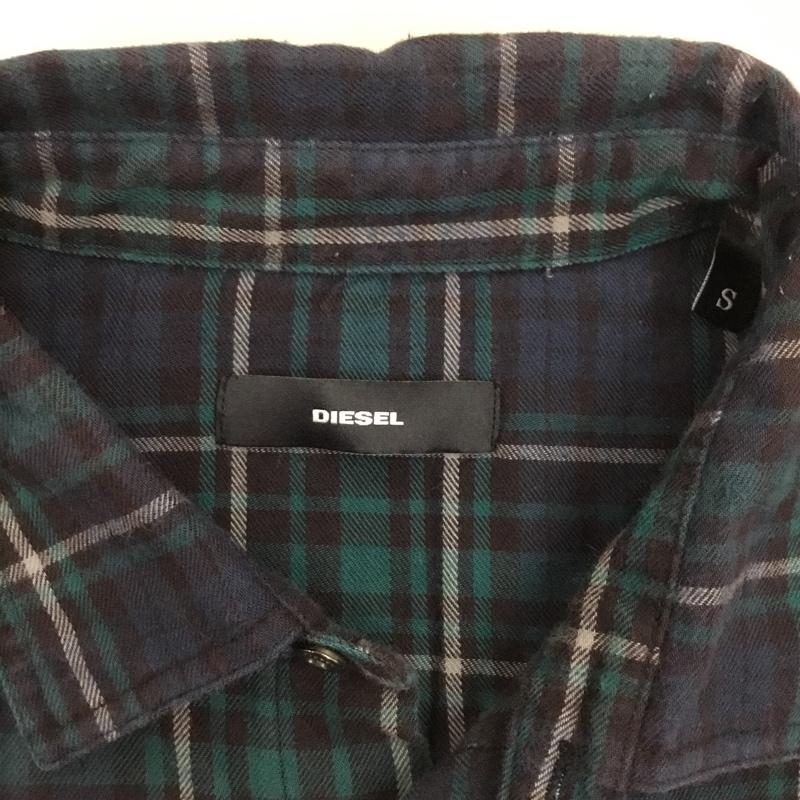 ディーゼル DIESEL シャツ、ブラウス 長袖 長袖シャツ カラーシャツ ポケットシャツ 長袖カットソー チェックシャツ S チェック マルチカラー / マルチカラー /  メンズ USED 古着 中古 10117694