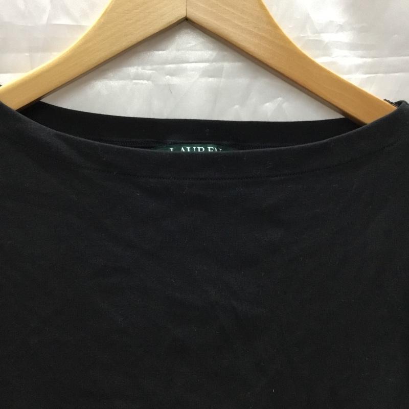 ラルフローレン RALPHLAUREN カットソー 半袖 S 無地 黒 / ブラック /  レディース USED 古着 中古 10110640