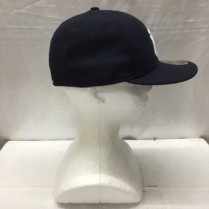ニューエラ NEW ERA 帽子 キャップ 59FIFTY NY MLB ニューヨーク ヤンキース ロゴ、文字 紺 / ネイビー /  メンズ USED 古着 中古 10120896
