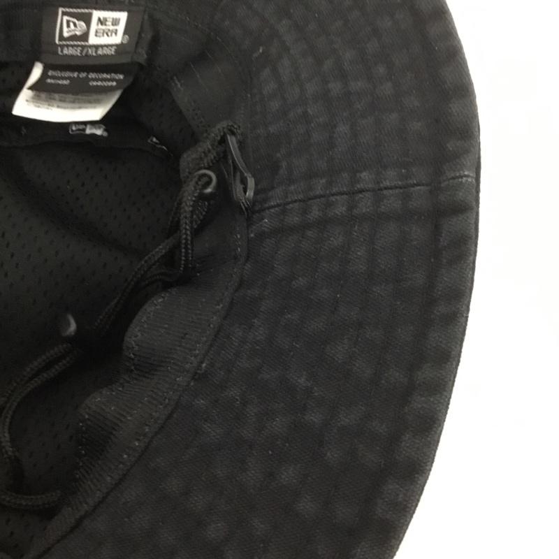 ニューエラ NEW ERA 帽子 ハット アドベンチャーハット ロゴ、文字 黒 / ブラック /  メンズ USED 古着 中古 10138041