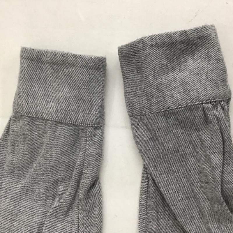 マリネロ MARINERO シャツ、ブラウス 長袖 長袖シャツ 無地シャツ ノーカラーシャツ 1 無地 灰 / グレー /  メンズ USED 古着 中古 10131765