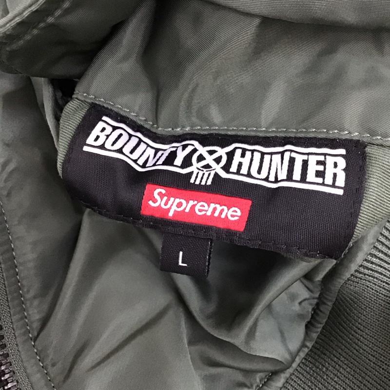 シュプリーム Supreme ジャケット、上着 ジャンパー、ブルゾン 2023-24AW MA-1JacketBlack BountyHunter コラボ アウター L ロゴ、文字 カーキ / カーキ /  メンズ USED 古着 中古 10115277