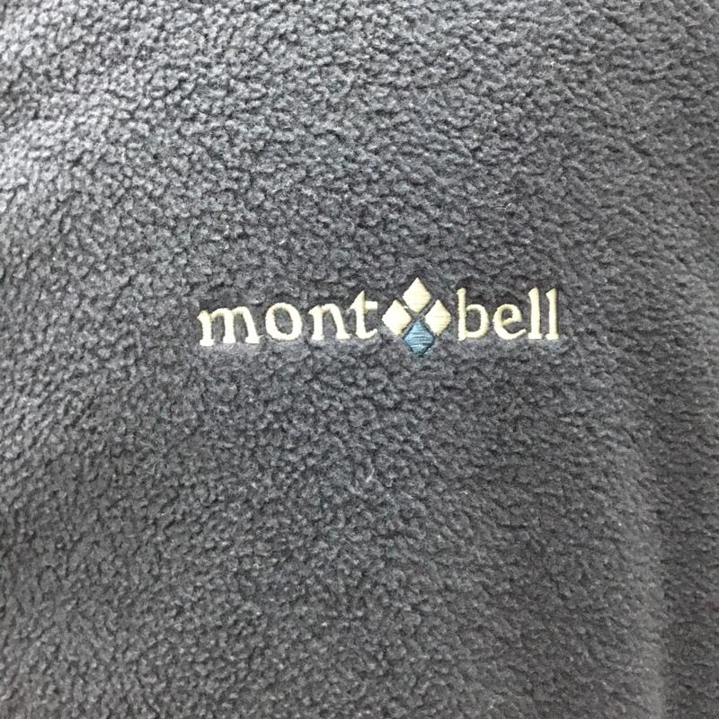 モンベル mont-bell ジャケット、上着 ジャケット、ブレザー 1106395 クリマプラス 200 ウォームアップパーカ フリース L ロゴ、文字 紺 / ネイビー /  メンズ USED 古着 中古 10121264