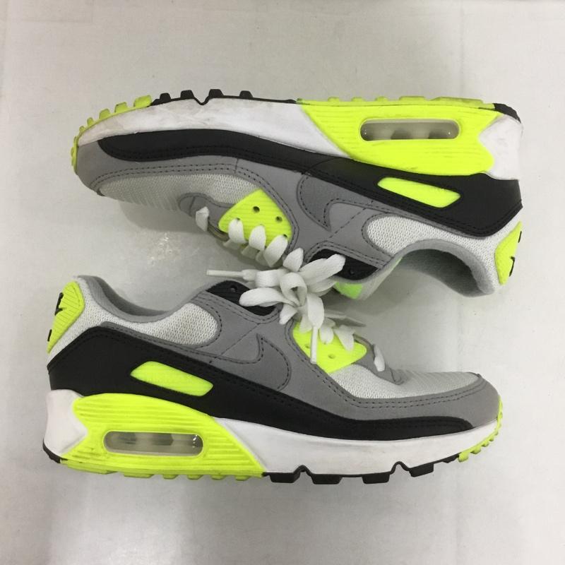 ナイキ NIKE スニーカー スニーカー CD0490-101 WMNS AIR MAX 90 22.5cm 22.5cm ロゴ、文字 白 / ホワイト / X 灰 / グレー / X 黒 / ブラック / X 黄 / イエロー /  レディース USED 古着 中古 10141547