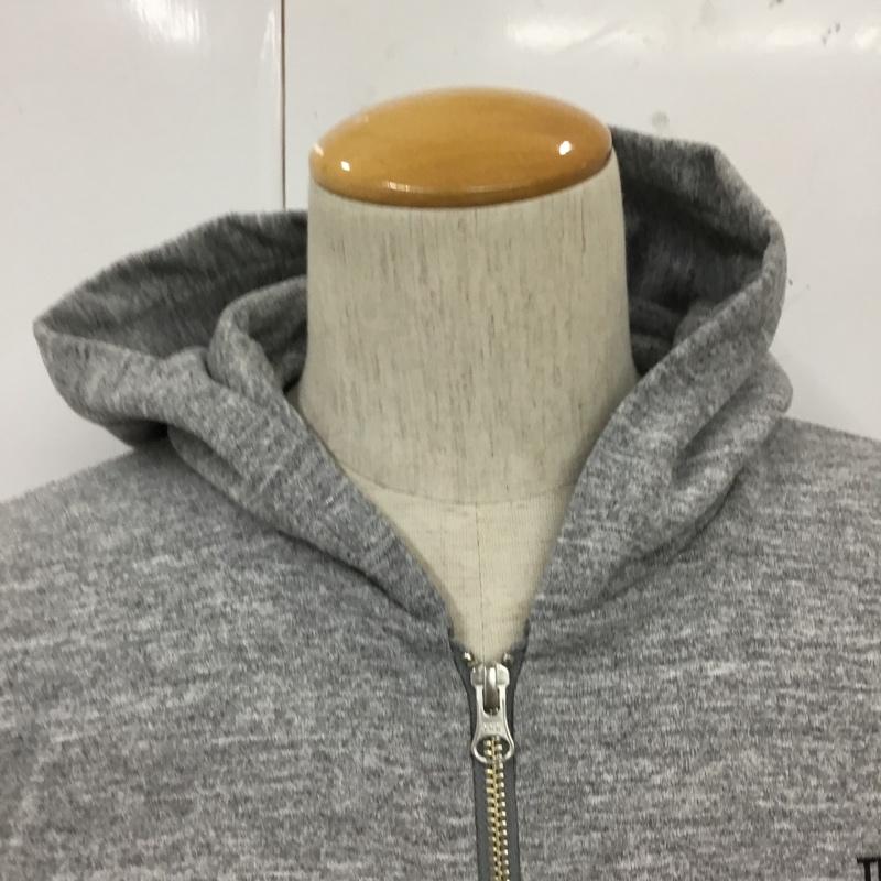 ザノースフェイス THE NORTH FACE パーカー 長袖 NT12037 スクエアロゴフルジップフーディ長袖パーカー スウェット M ロゴ、文字 灰 / グレー /  メンズ USED 古着 中古 10110097