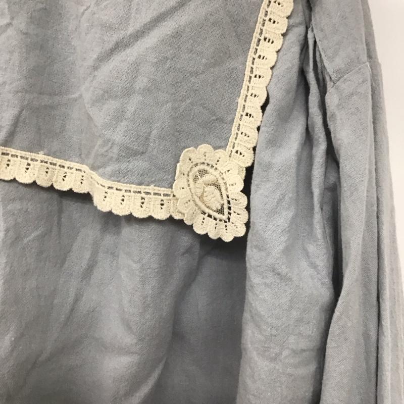 サマンサモスモス Samansa Mos2 シャツ、ブラウス 長袖 FREE 無地 水色 / ライトブルー /  レディース USED 古着 中古 10144000