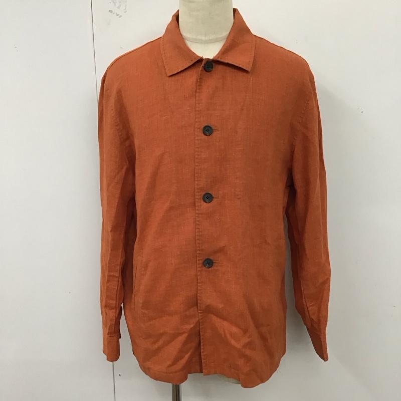 チャップスラルフローレン CHAPSRALPHLAUREN ジャケット、上着 ジャケット、ブレザー 1513-4237 カバーオール 麻 リネン L 無地 橙 / オレンジ /  メンズ USED 古着 中古 10123298