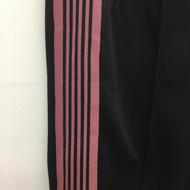 ニードルス Needles パンツ ワークパンツ、ペインターパンツ LQ23 Needles ジップドトラックパンツ M ロゴ、文字 黒 / ブラック / X 桃 / ピンク /  メンズ USED 古着 中古 10118274