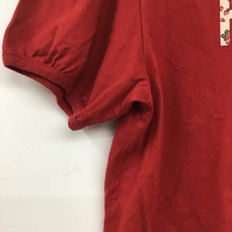 ピンクハウス PINK HOUSE カットソー 半袖 L ロゴ、文字 赤 / レッド /  レディース USED 古着 中古 10143374