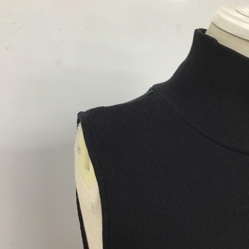 ザラ ZARA ワンピース ロングスカート ロングワンピース ノースリーブワンピース タートルネックワンピース S 無地 黒 / ブラック /  レディース USED 古着 中古 10110229