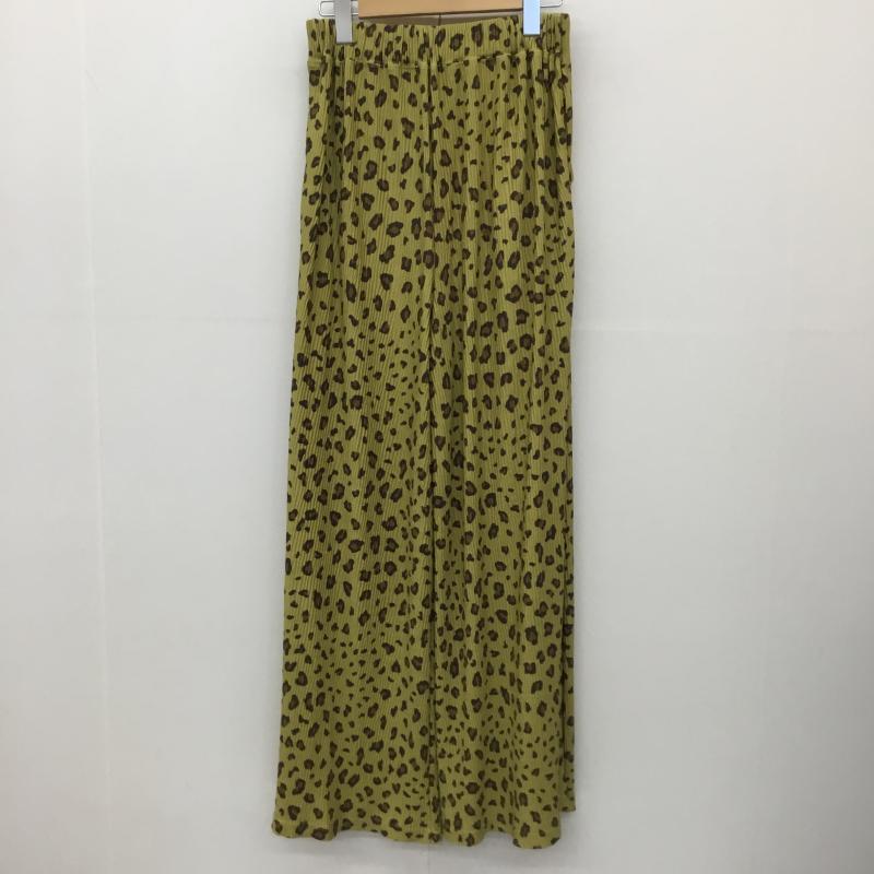 ジーナシス JEANASIS パンツ スラックス JS050734MW M 総柄 黄 / イエロー /  レディース USED 古着 中古 10134239