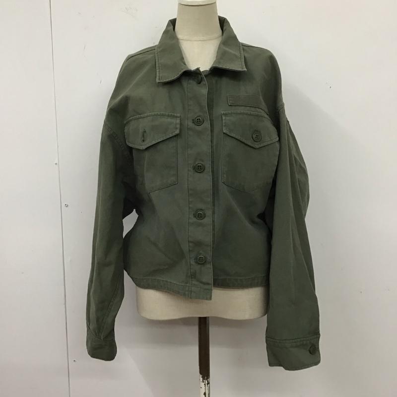 マウジー MOUSSY シャツ、ブラウス 長袖 010BSA30-3020 ワイドスリーブミリタリーシャツ ミリタリージャケット FREE 無地 カーキ / カーキ /  レディース USED 古着 中古 10121660