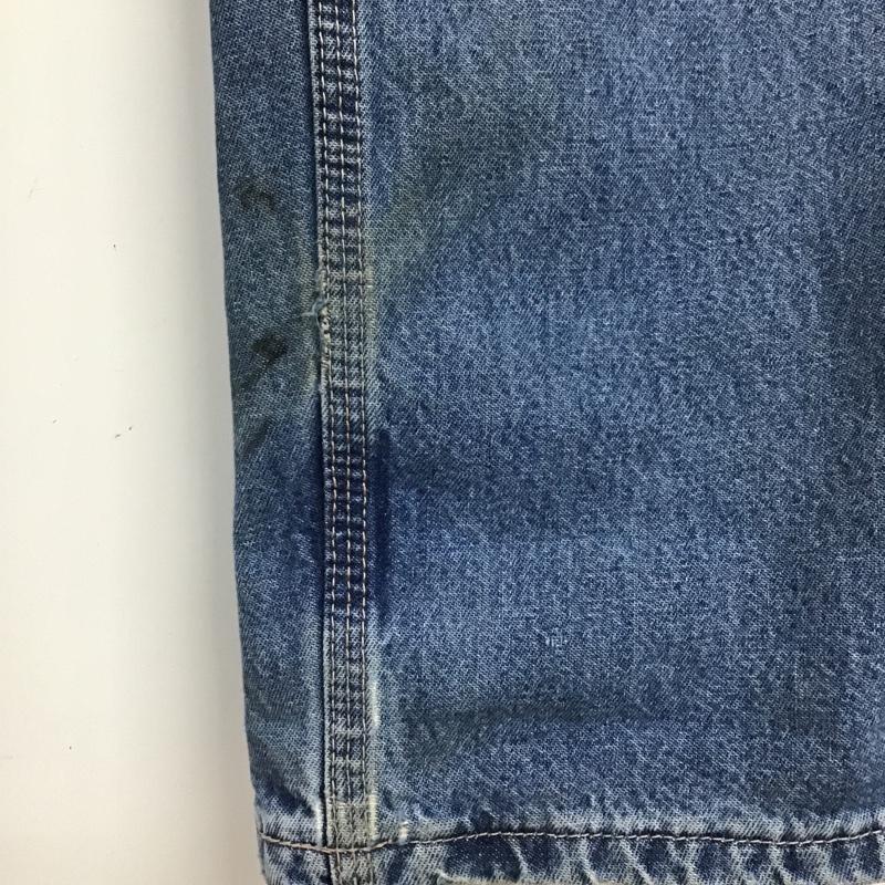 カーハート Carhartt パンツ デニム、ジーンズ デニムパンツ ワイドパンツ カーゴパンツ ワークパンツ 34 無地 インディゴ / インディゴ /  メンズ USED 古着 中古 10105586