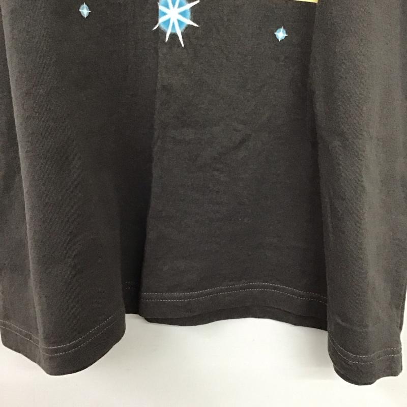 ブラックアイパッチ Black eye patch Tシャツ 半袖 半袖カットソー プリントTシャツ クルーネックカットソー M ロゴ、文字 ダークグレー / ダークグレー /  メンズ USED 古着 中古 10149973