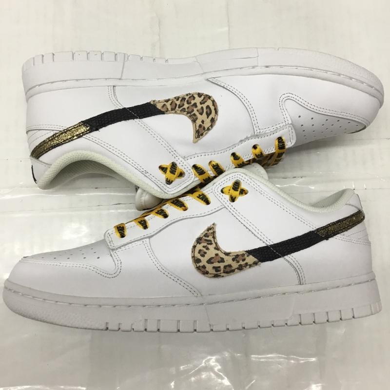 ナイキ NIKE スニーカー スニーカー DD7099 100 WMNS DUNK LOW SE アニマル 28cm 箱有 28.0cm ロゴ、文字 白 / ホワイト /  メンズ USED 古着 中古 10111967