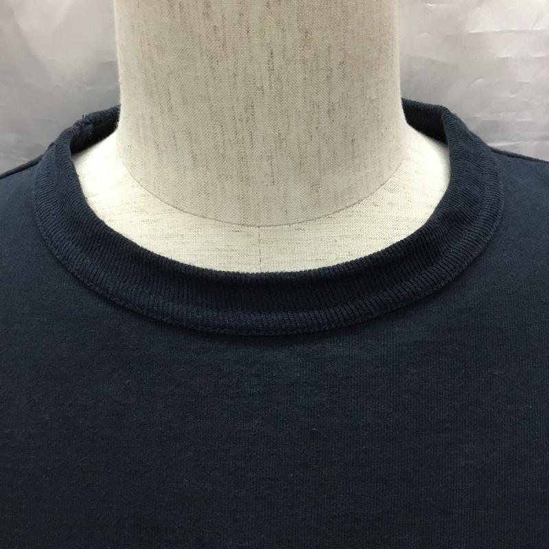 チャンピオン Champion Tシャツ 半袖 C5-P301 半袖カットソー プリントTシャツ クルーネックカットソー XL 無地 紺 / ネイビー /  メンズ USED 古着 中古 10117521