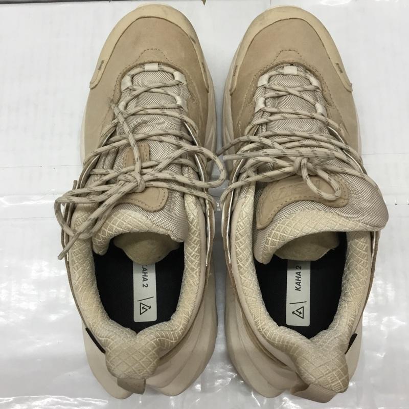 ホカオネオネ HOKA ONEONE スニーカー スニーカー 1130530 KAHA 2 LOW GTX 27.5cm 箱有 トレッキング 27.5cm ロゴ、文字 ベージュ / ベージュ /  メンズ USED 古着 中古 10117612