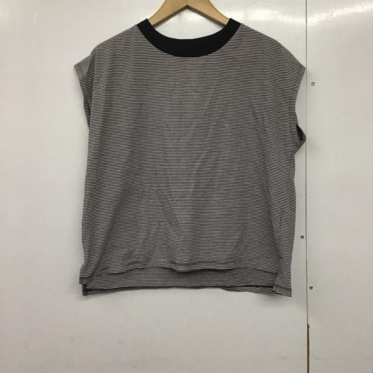 アイテムズ アーバンリサーチ ITEMS URBAN RESEARCH Tシャツ 半袖 IT45-21B002 クルーネックボーダーノースリーブTシャツ FREE ボーダー柄 マルチカラー / マルチカラー /  レディース USED 古着 中古 10141566