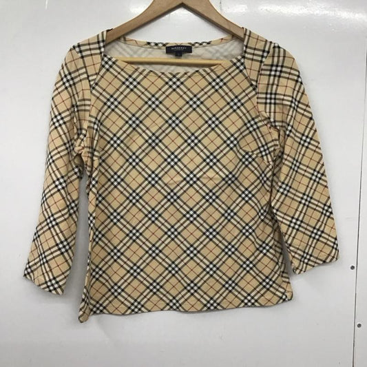 バーバリー BURBERRY Tシャツ 七分袖 2 チェック マルチカラー / マルチカラー /  レディース USED 古着 中古 10134644