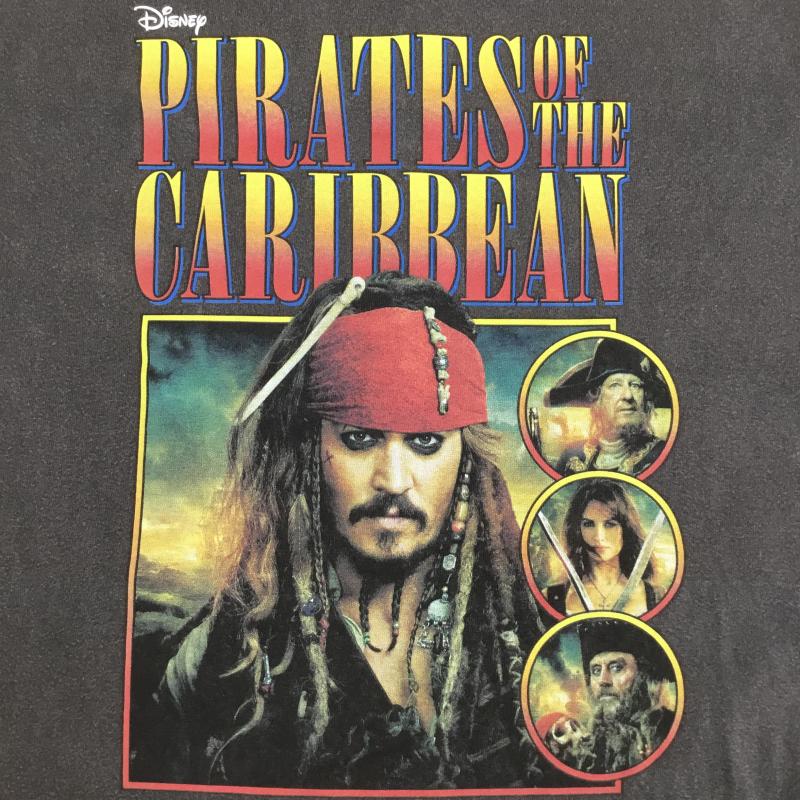 ＵＳフルギ US古着 Tシャツ 半袖 GOOD ROCX SPEED DISNEY パイレーツオブカリビアン Tシャツ L プリント ダークグレー / ダークグレー /  メンズ USED 古着 中古 10148479