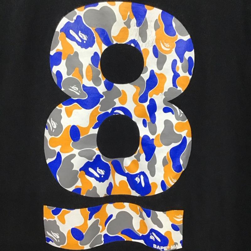 ベイプ BAPE Tシャツ 半袖 半袖カットソー プリントTシャツ クルーネックカットソー L プリント 黒 / ブラック /  メンズ USED 古着 中古 10150587