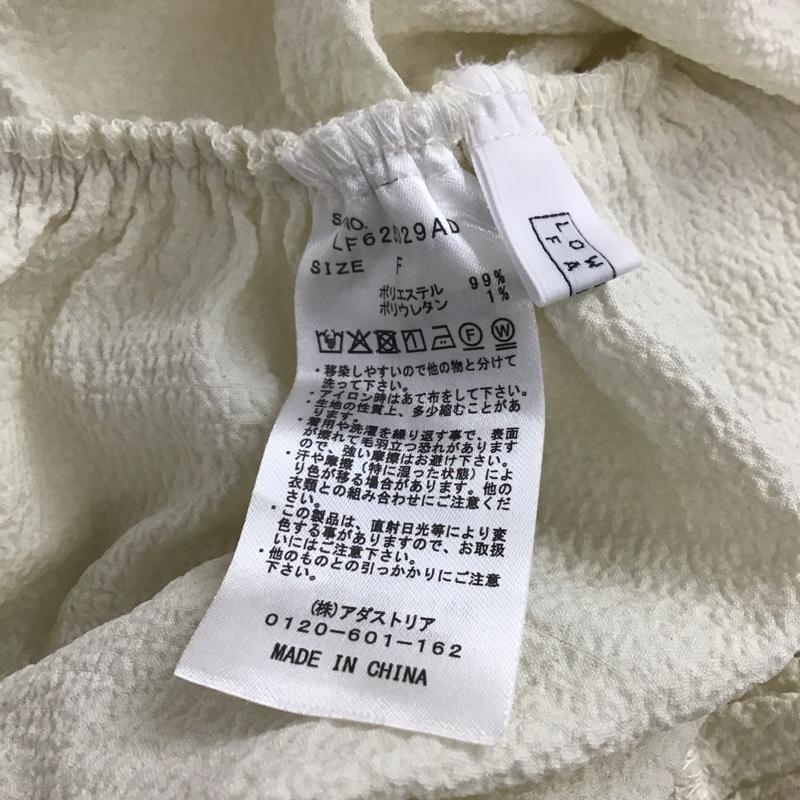 ローリーズファーム LOWRYS FARM カットソー 長袖 FREE 無地 白 / ホワイト /  レディース USED 古着 中古 10150834