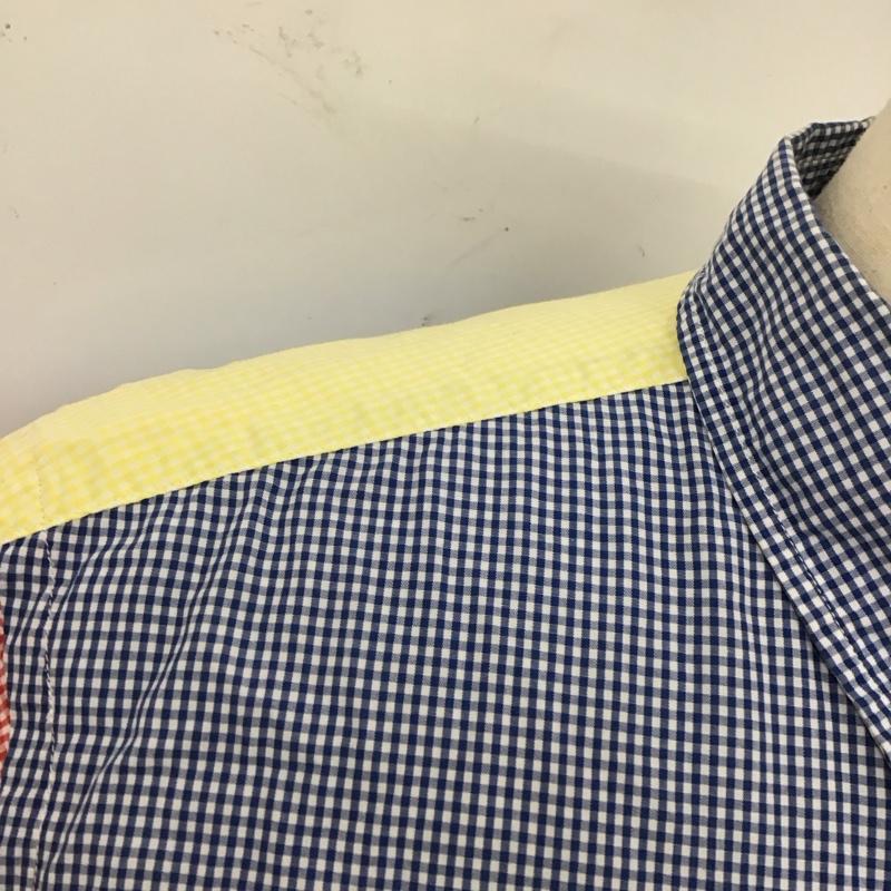 アベイシングエイプ A BATHING APE シャツ、ブラウス 半袖 ボタンダウンシャツ L チェック マルチカラー / マルチカラー /  メンズ USED 古着 中古 10117207
