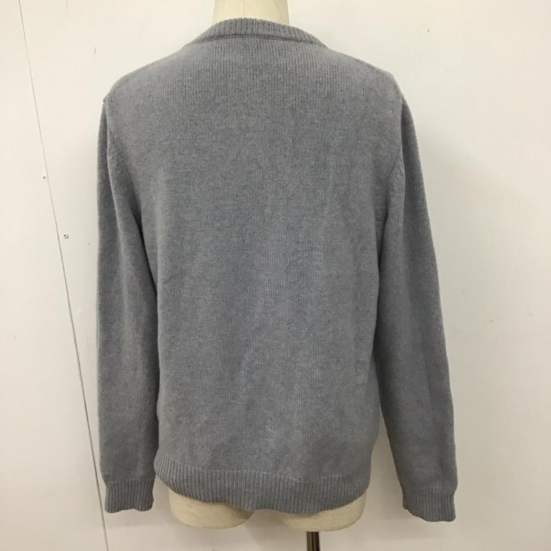 メゾンキツネ MAISON KITSUNE ニット、セーター 長袖 HM00509KT1016 BIG FOX HEAD PULLOVER ウール M  灰 / グレー /  メンズ USED 古着 中古 10111084