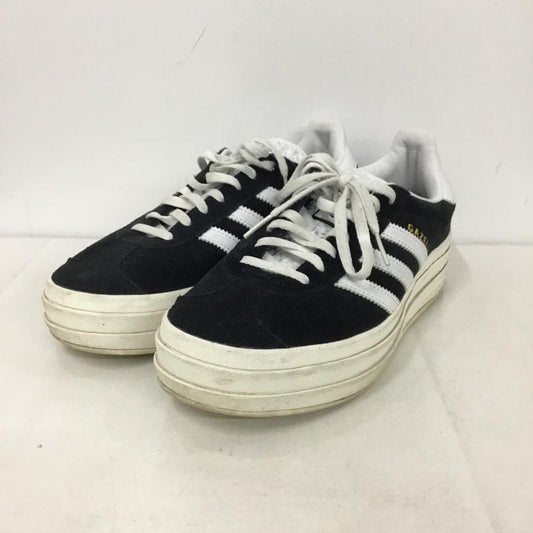 アディダス adidas スニーカー スニーカー HQ6912 Gazelle Bold 厚底 24.5cm 24.5cm ロゴ、文字 黒 / ブラック / X 白 / ホワイト /  レディース USED 古着 中古 10141895