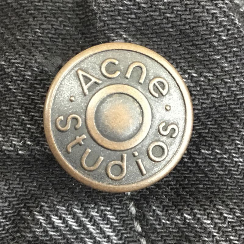 アクネストゥディオズ Acne Studios パンツ デニム、ジーンズ 1981M バギーフィットジーンズ 44 無地 黒 / ブラック /  メンズ USED 古着 中古 10142315