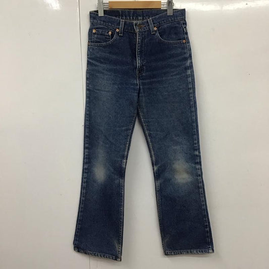 リーバイス Levi s パンツ デニム、ジーンズ 517-0217 ブーツカット W30 L34 30インチ 無地 青 / ブルー /  メンズ USED 古着 中古 10113924