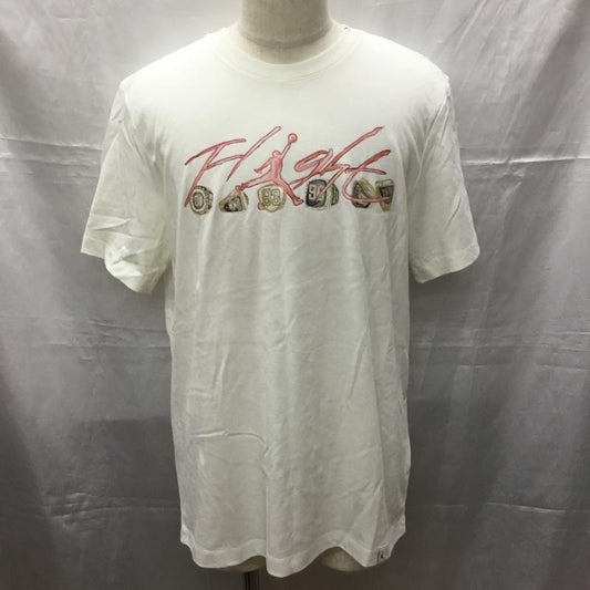 エアジョーダン AIR JORDAN Tシャツ 半袖 FN5967-133 フライト エッセンシャルTシャツ XL プリント 白 / ホワイト /  メンズ USED 古着 中古 10113430