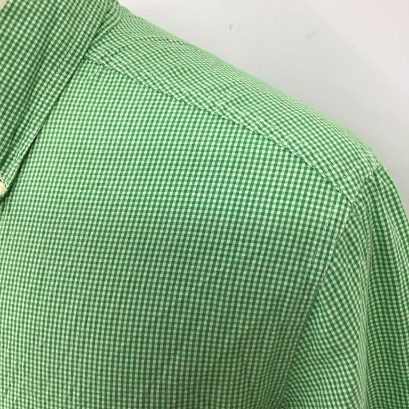 チャップス CHAPS シャツ、ブラウス 長袖 長袖シャツ カラーシャツ ポケットシャツ 長袖カットソー チェックシャツ L チェック 緑 / グリーン /  メンズ USED 古着 中古 10118268