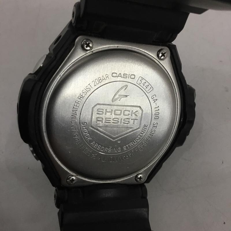 ジーショック G-SHOCK 腕時計 アナログ（クォーツ式） GA-1100 GRAVITYMASTER ロゴ、文字 黒 / ブラック /  メンズ USED 古着 中古 10140182