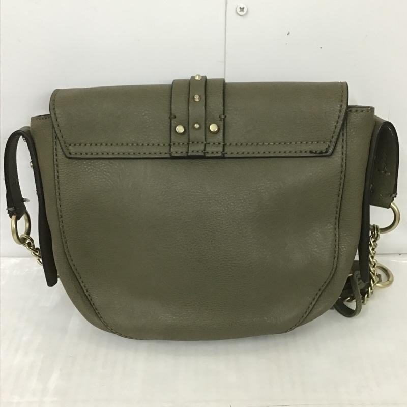 ゲス Guess ショルダーバッグ ショルダーバッグ DIXIE CROSSBODY FLAP VB457121 レザー ロゴ、文字 カーキ / カーキ / X 金 / ゴールド /  レディース USED 古着 中古 10100792