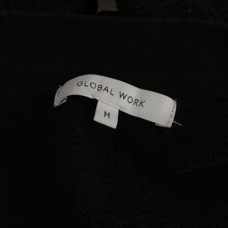 グローバルワーク GLOBAL WORK カーディガン 長袖 GW623071AD Vネック M 無地 黒 / ブラック /  レディース USED 古着 中古 10122128