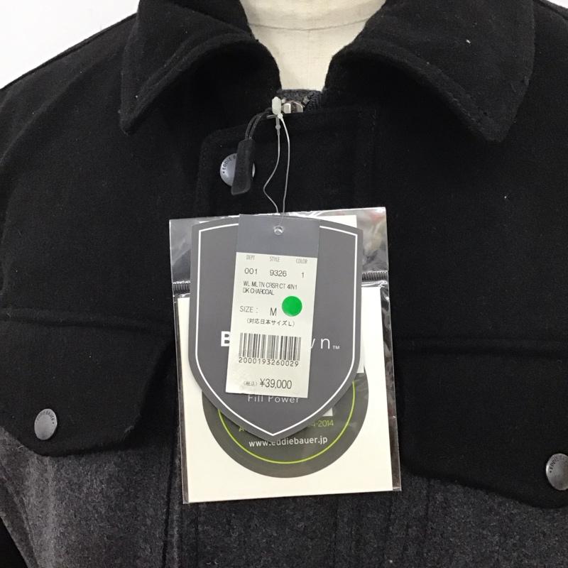 エディーバウアー Eddie Bauer ジャケット、上着 ジャケット、ブレザー ジップアップジャケット ジャンパー ジャケット カジュアルジャケット アウター M 無地 黒 / ブラック / X 灰 / グレー /  メンズ USED 古着 中古 10113602