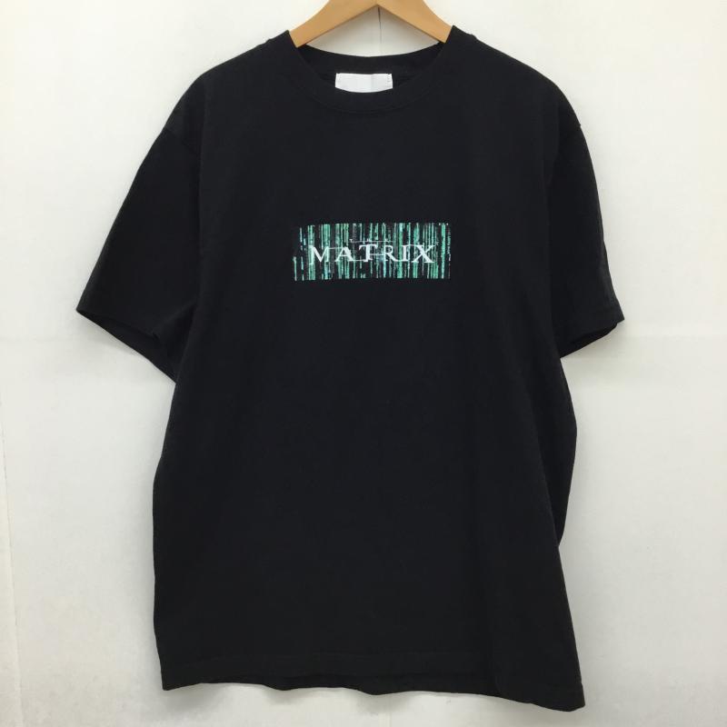 アーバンリサーチ アイディー URBAN RESEARCH ID Tシャツ 半袖 マトリックス　Movie Tee L ロゴ、文字 黒 / ブラック /  メンズ USED 古着 中古 10145810