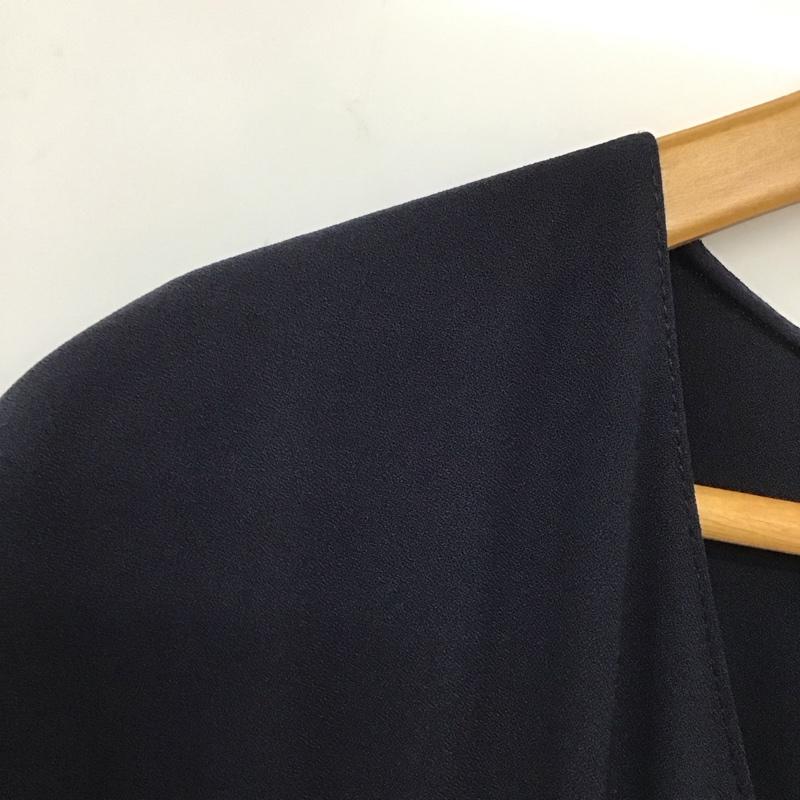 ザラ ZARA ワンピース・ドレス・オールインワン ワンピース・ドレス・オールインワン オールインワン 半袖 ワイドパンツ S 無地 紺 / ネイビー /  レディース USED 古着 中古 10142037