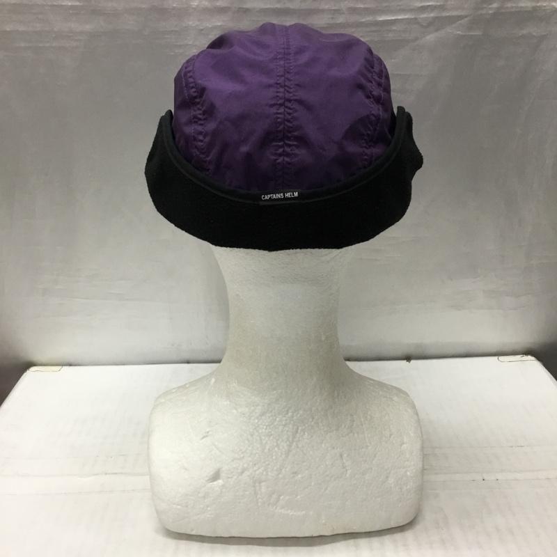 キャプテンズヘルム Captains Helm 帽子 キャップ イヤーフラップ ジェットキャップ アウトドア ロゴ、文字 紫 / パープル /  メンズ USED 古着 中古 10120987